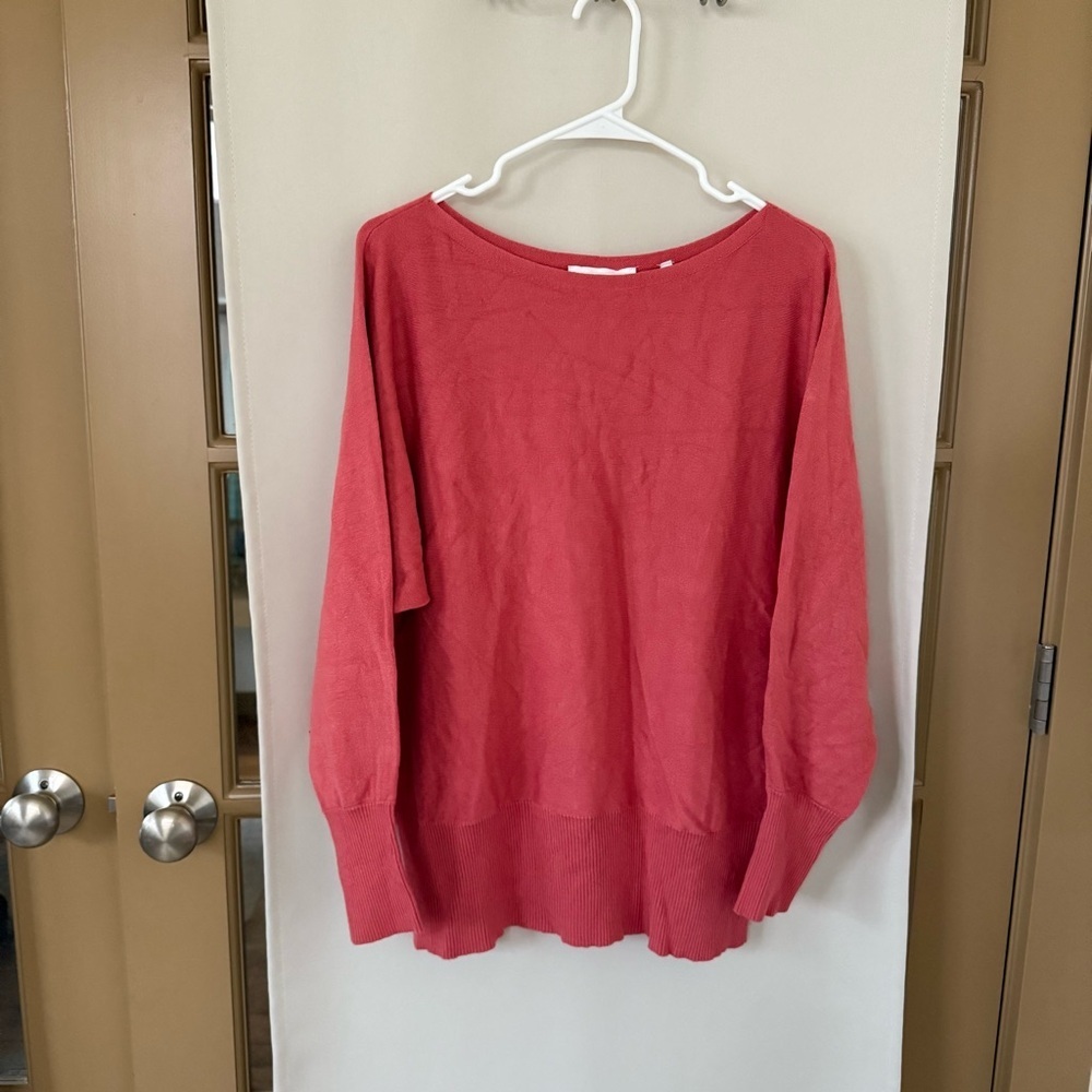 Lark & Ro Women's Large Pink Long Sleeve Sweater